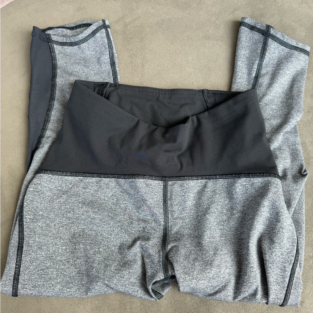 Lululemon Athletica Gray and Black Leggings